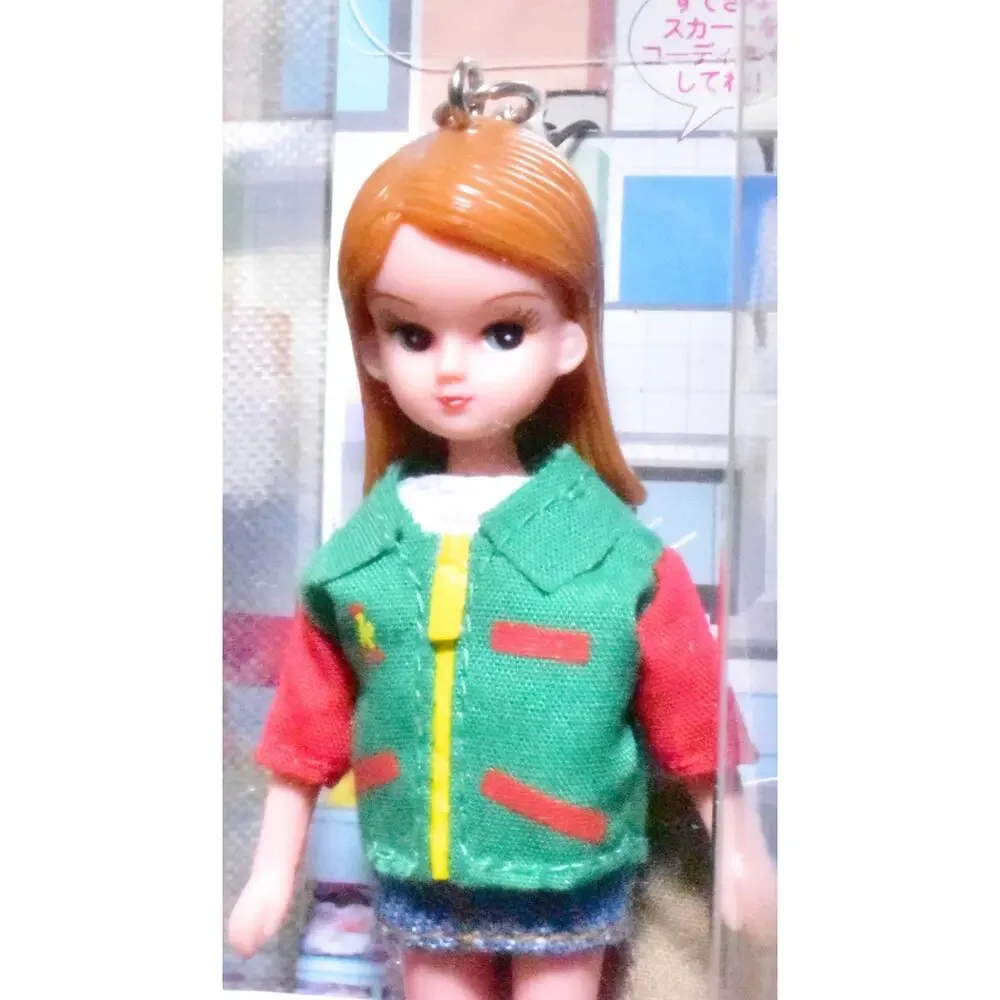 Takara Japan Licca Jenny Key Holder Strap Keychain Sunkus Limited Mini Doll
